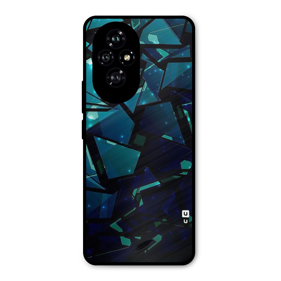 Abstract Glass Design Metal Back Case for Honor 200