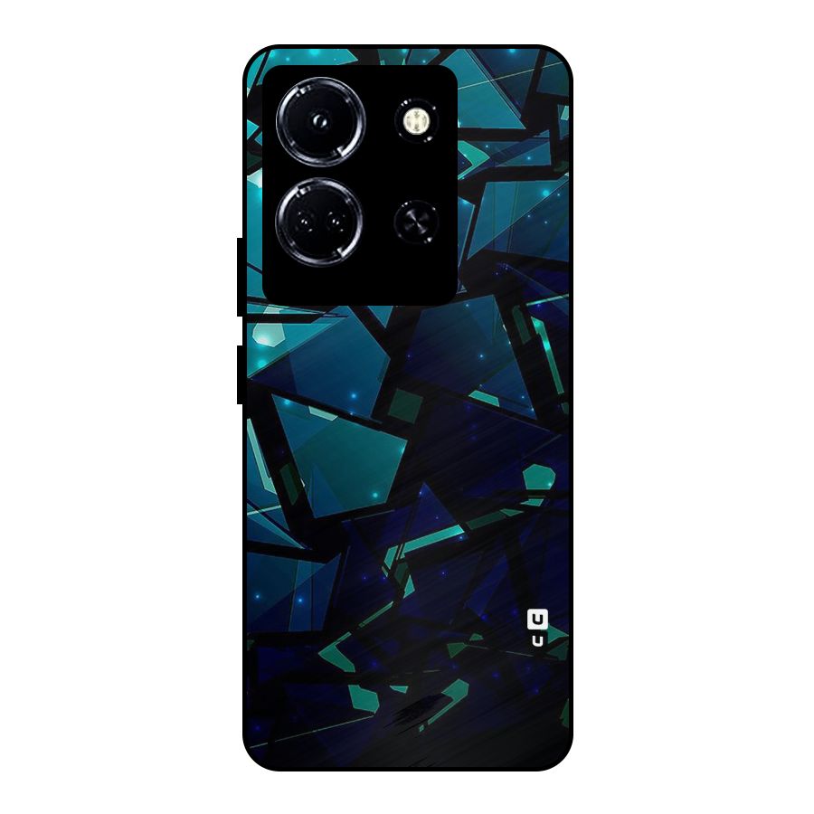Abstract Glass Design Metal Back Case for Infinix Note 30 5G