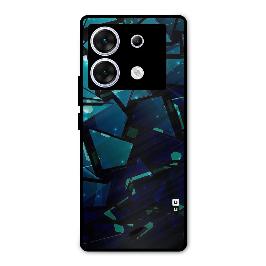 Abstract Glass Design Metal Back Case for Infinix Zero 30 5G