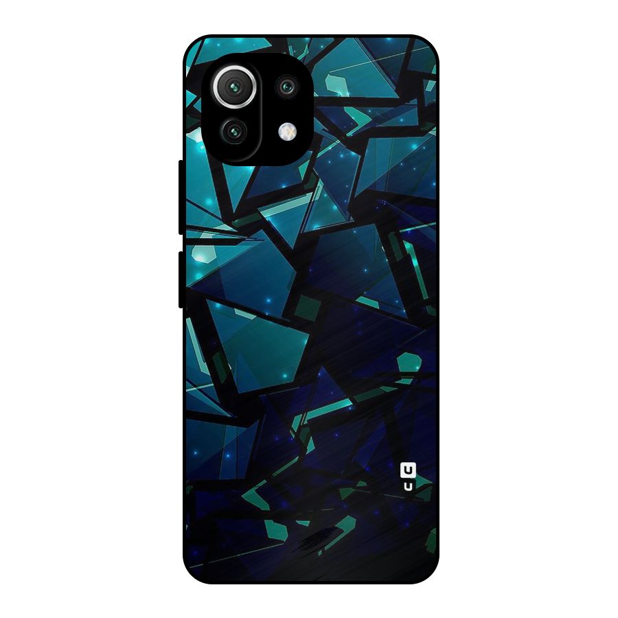 Abstract Glass Design Metal Back Case for Mi 11 Lite