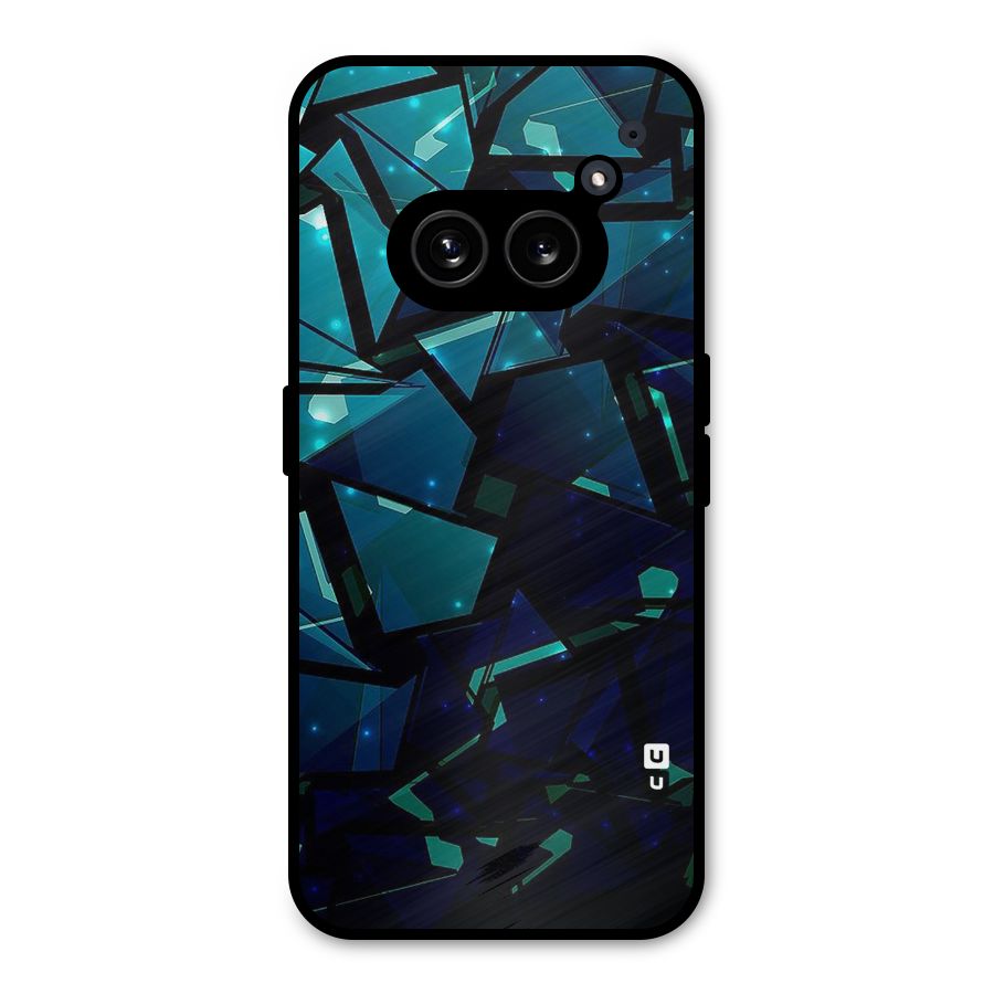 Abstract Glass Design Metal Back Case for Nothing Phone 2a Plus