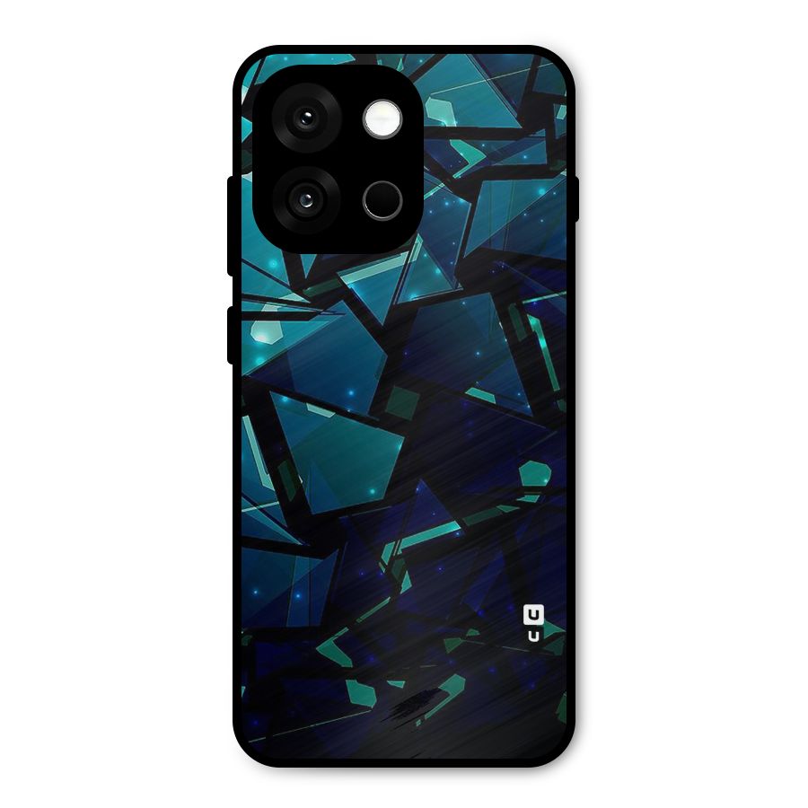 Abstract Glass Design Metal Back Case for OnePlus 13s