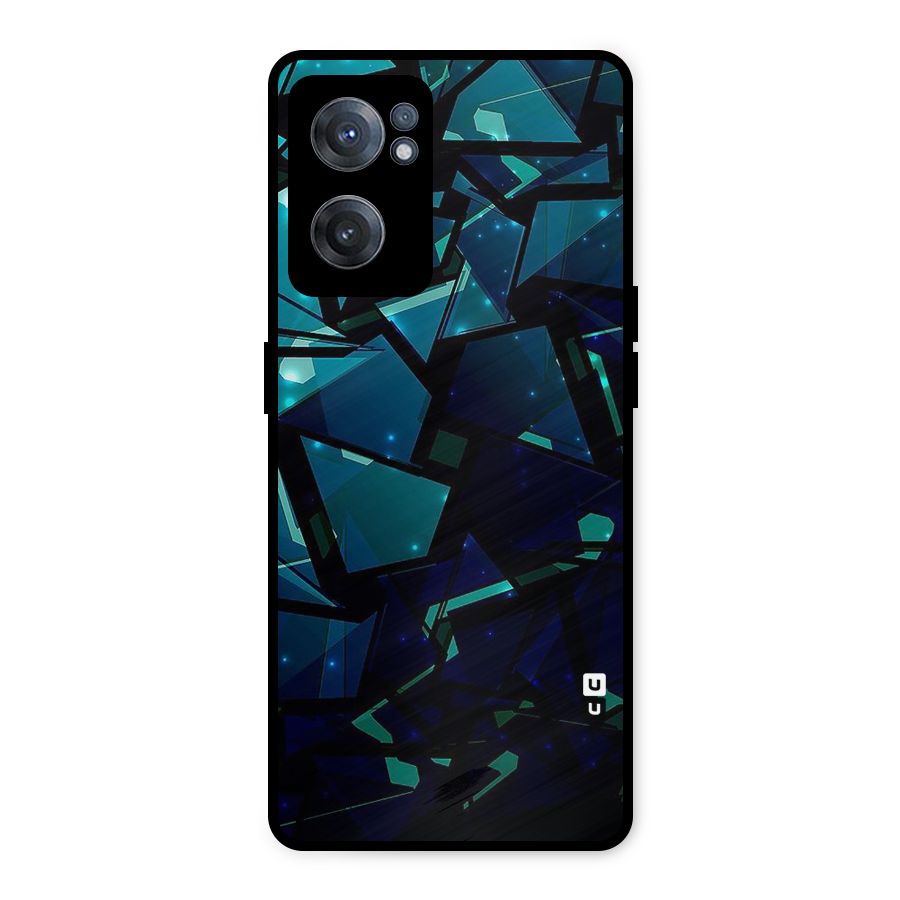 Abstract Glass Design Metal Back Case for OnePlus Nord CE 2 5G