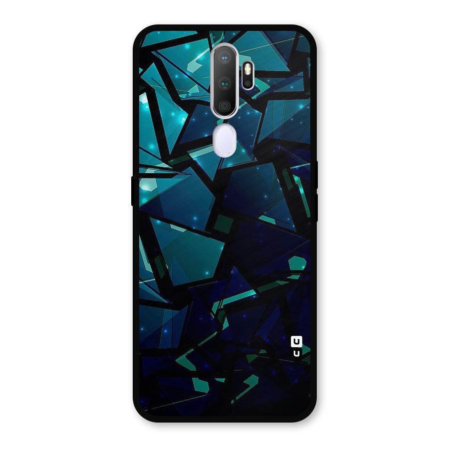 Abstract Glass Design Metal Back Case for Oppo A9 (2020)