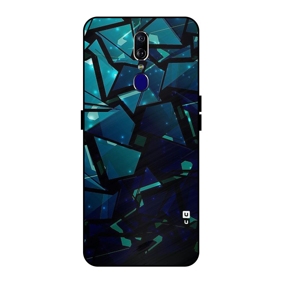 Abstract Glass Design Metal Back Case for Oppo F11