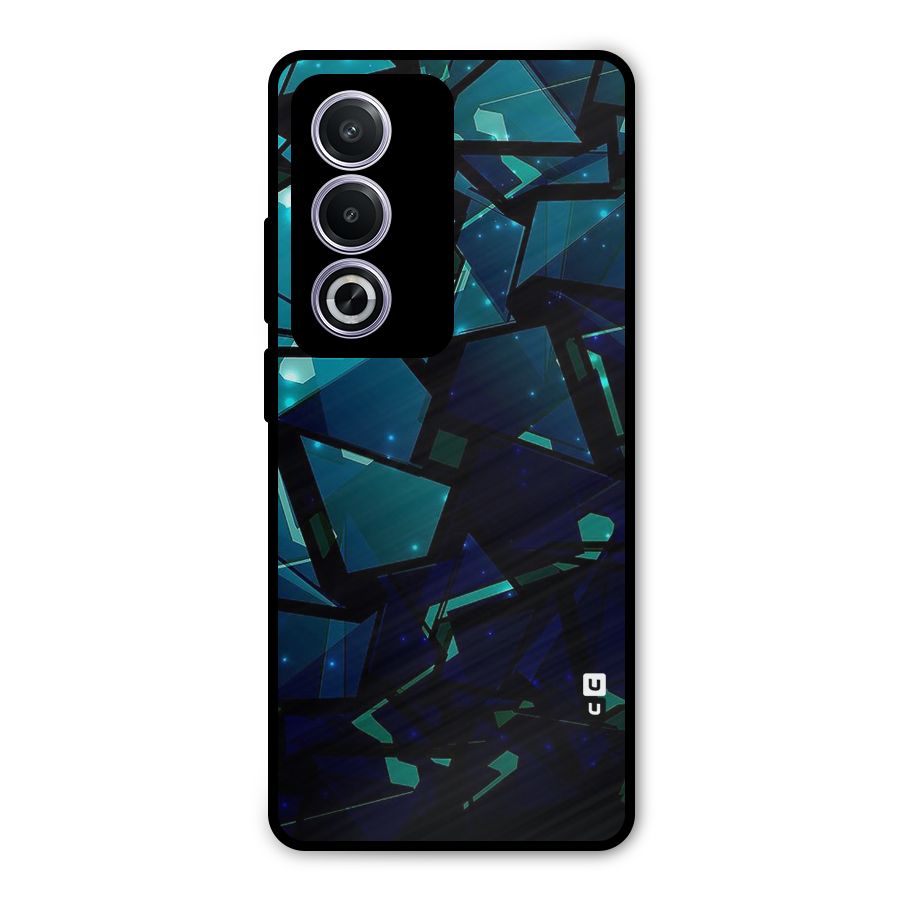 Abstract Glass Design Metal Back Case for Oppo K12x