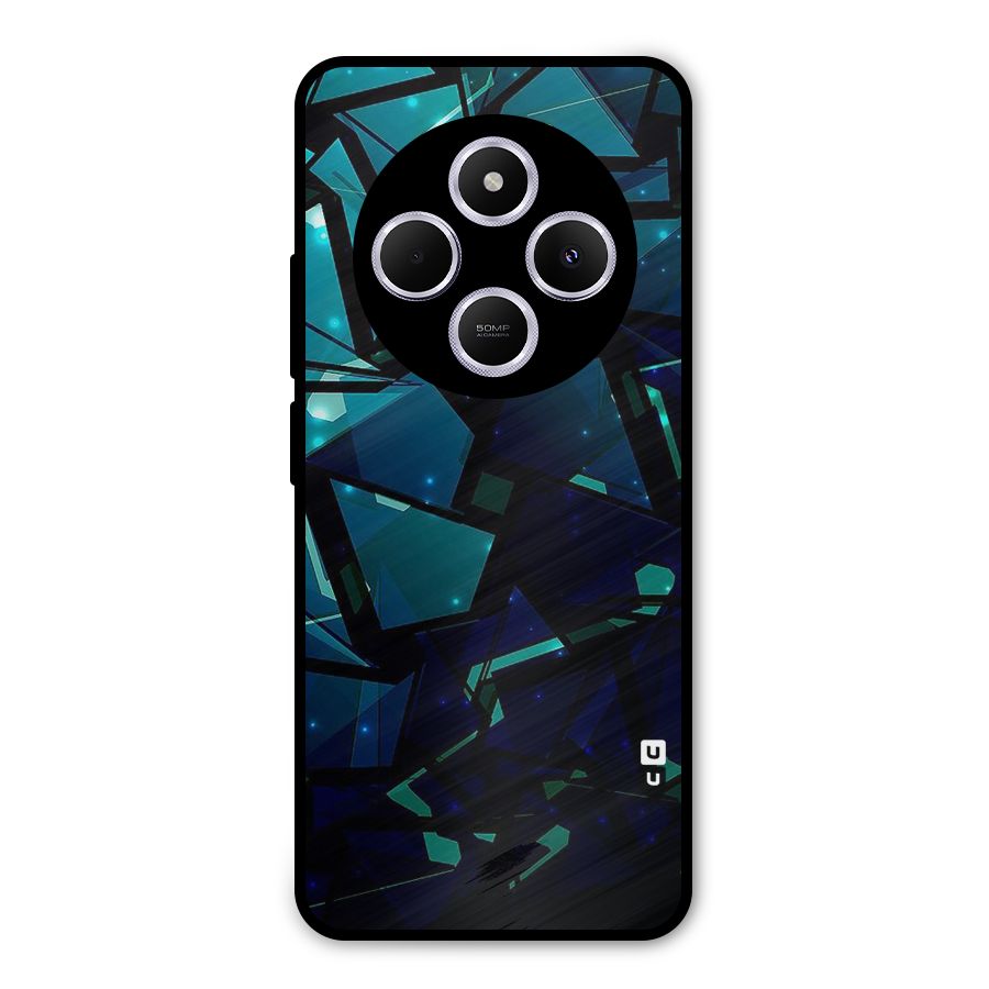 Abstract Glass Design Metal Back Case for Poco C75 5G