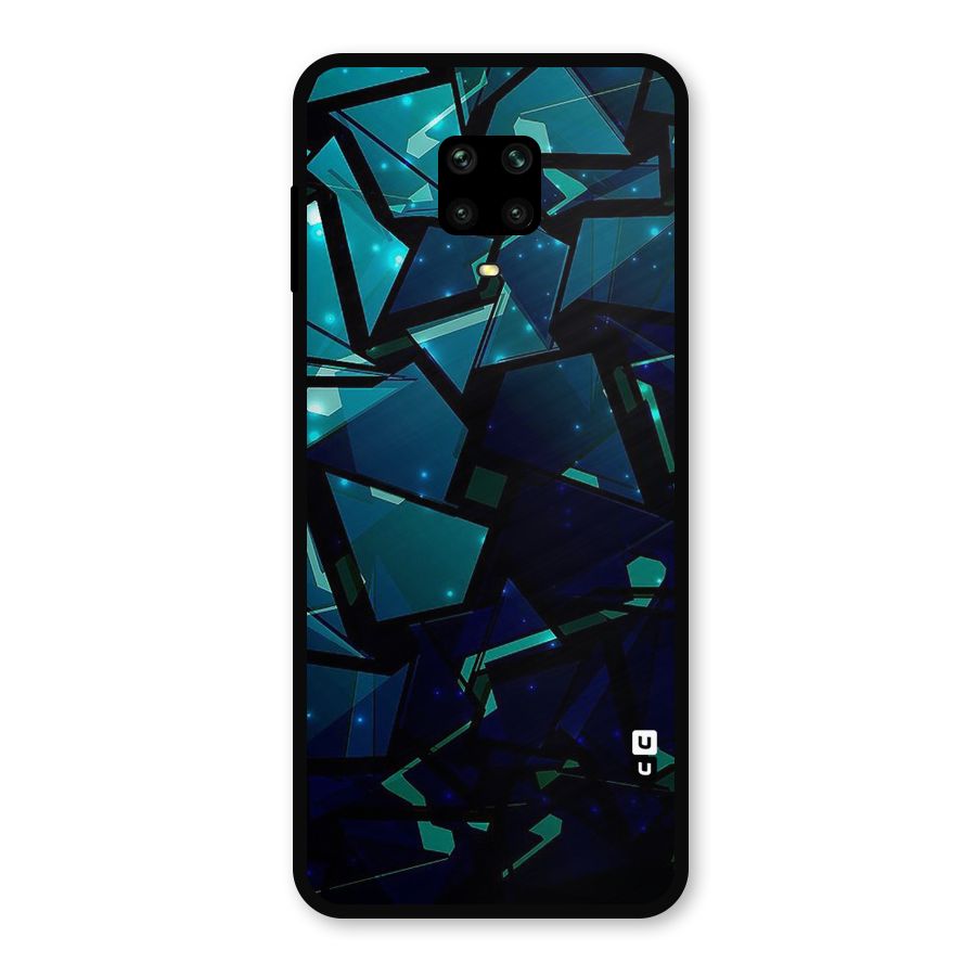 Abstract Glass Design Metal Back Case for Poco M2 Pro