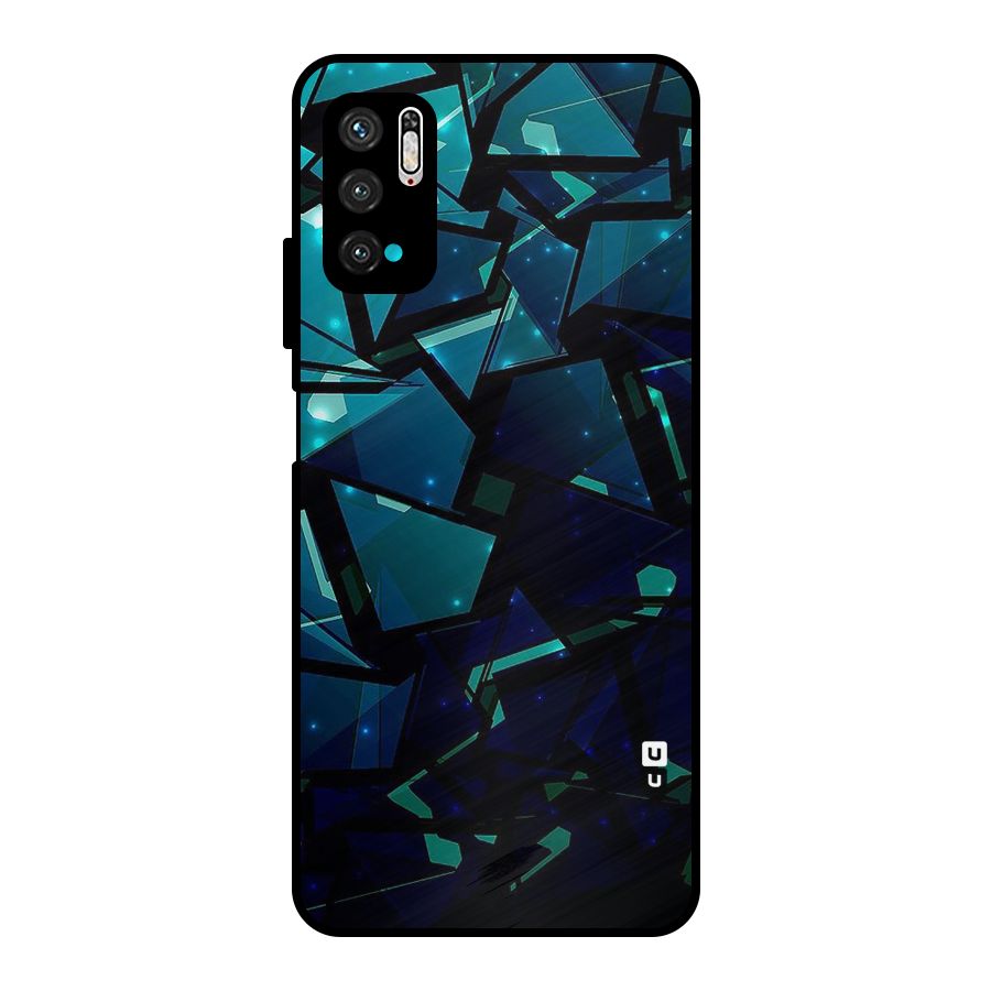 Abstract Glass Design Metal Back Case for Poco M3 Pro 5G