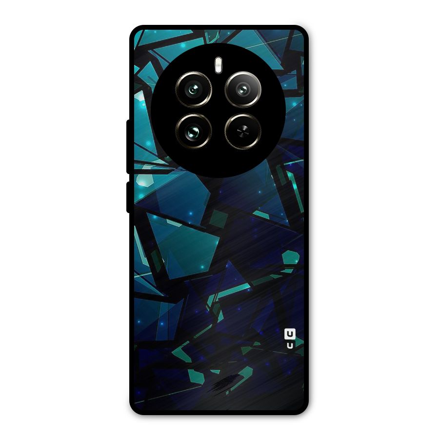 Abstract Glass Design Metal Back Case for Realme 12 Pro