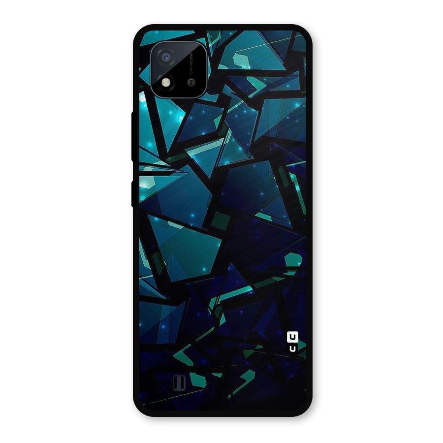 Abstract Glass Design Metal Back Case for Realme C11 2021