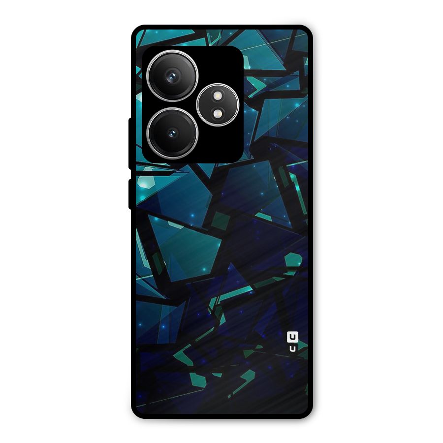 Abstract Glass Design Metal Back Case for Realme GT 6T