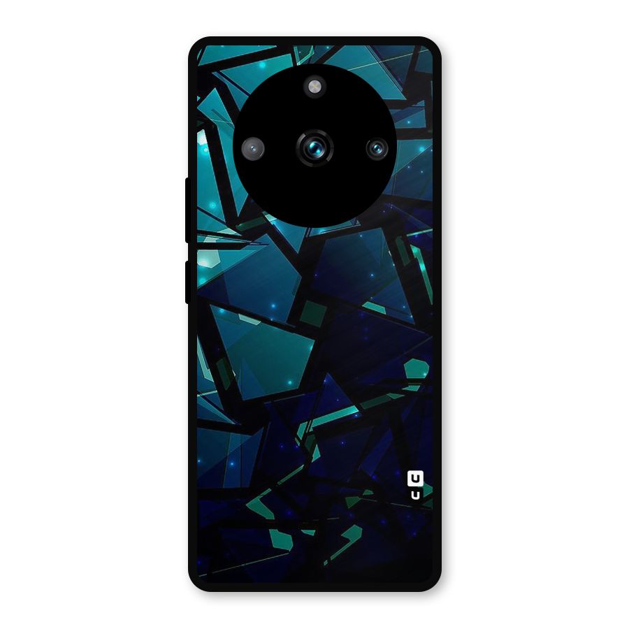 Abstract Glass Design Metal Back Case for Realme Narzo 60 Pro