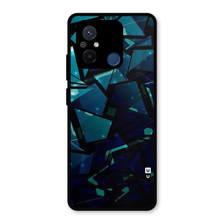 Abstract Glass Design Metal Back Case for Redmi 12C