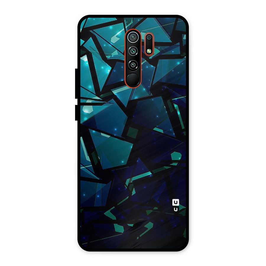Abstract Glass Design Metal Back Case for Redmi 9 Prime
