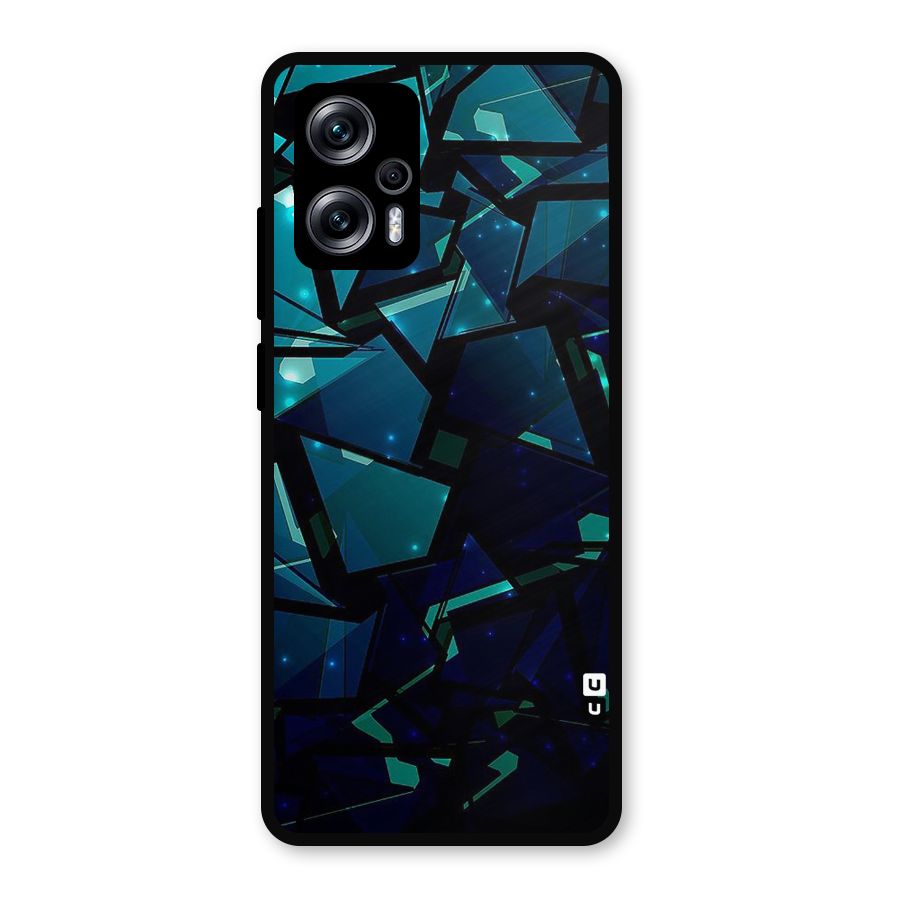 Abstract Glass Design Metal Back Case for Redmi K50i