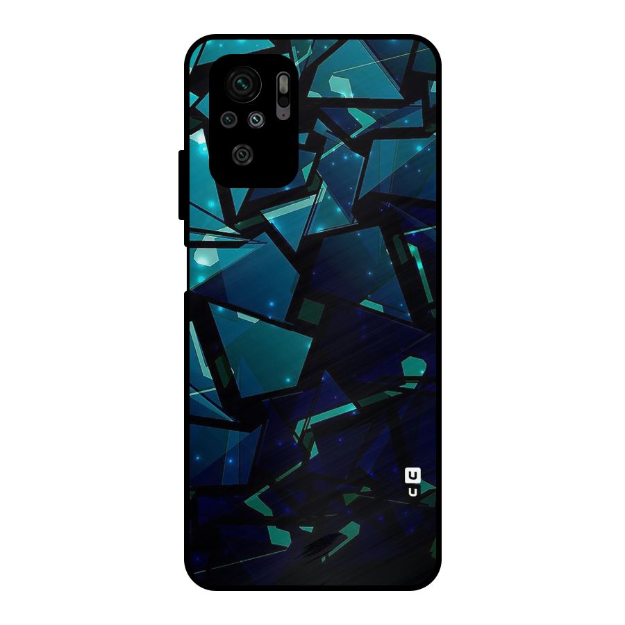 Abstract Glass Design Metal Back Case for Redmi Note 10S