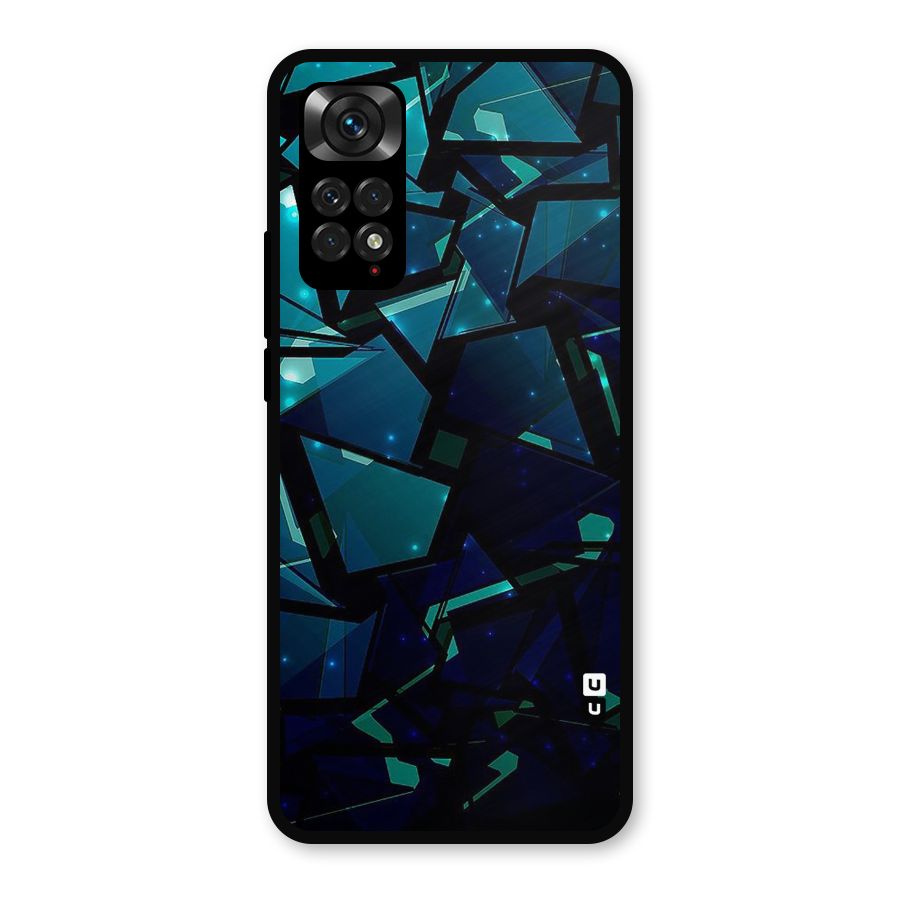 Abstract Glass Design Metal Back Case for Redmi Note 11