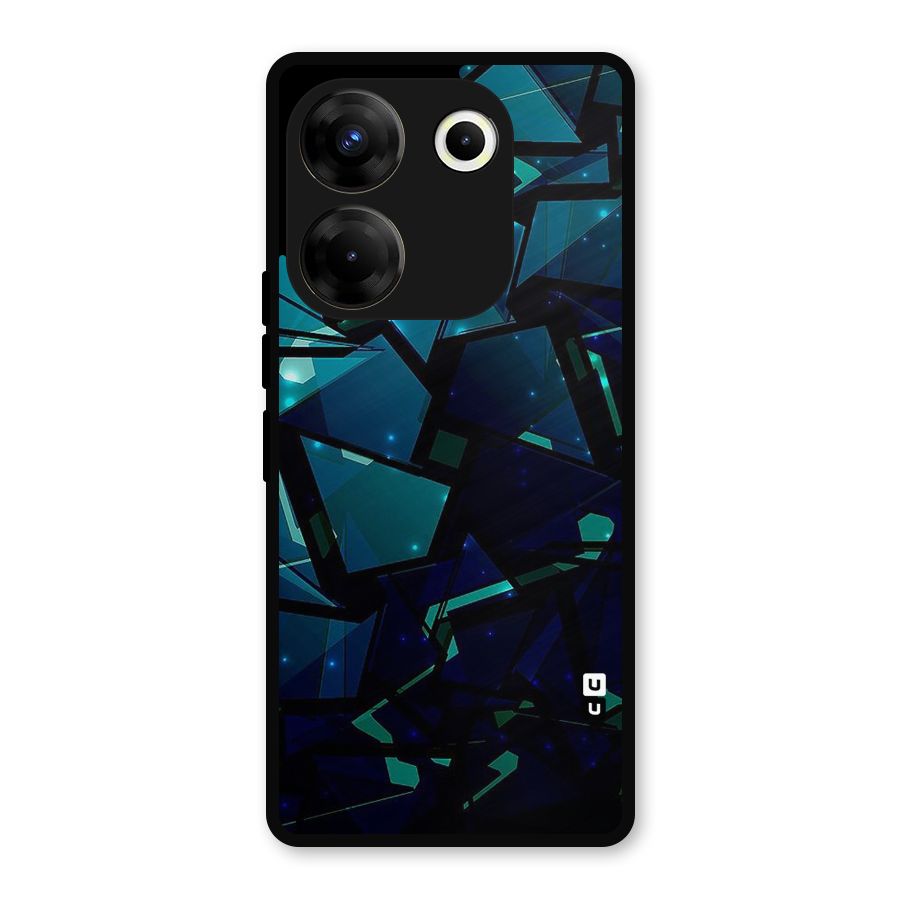 Abstract Glass Design Metal Back Case for Tecno Camon 20