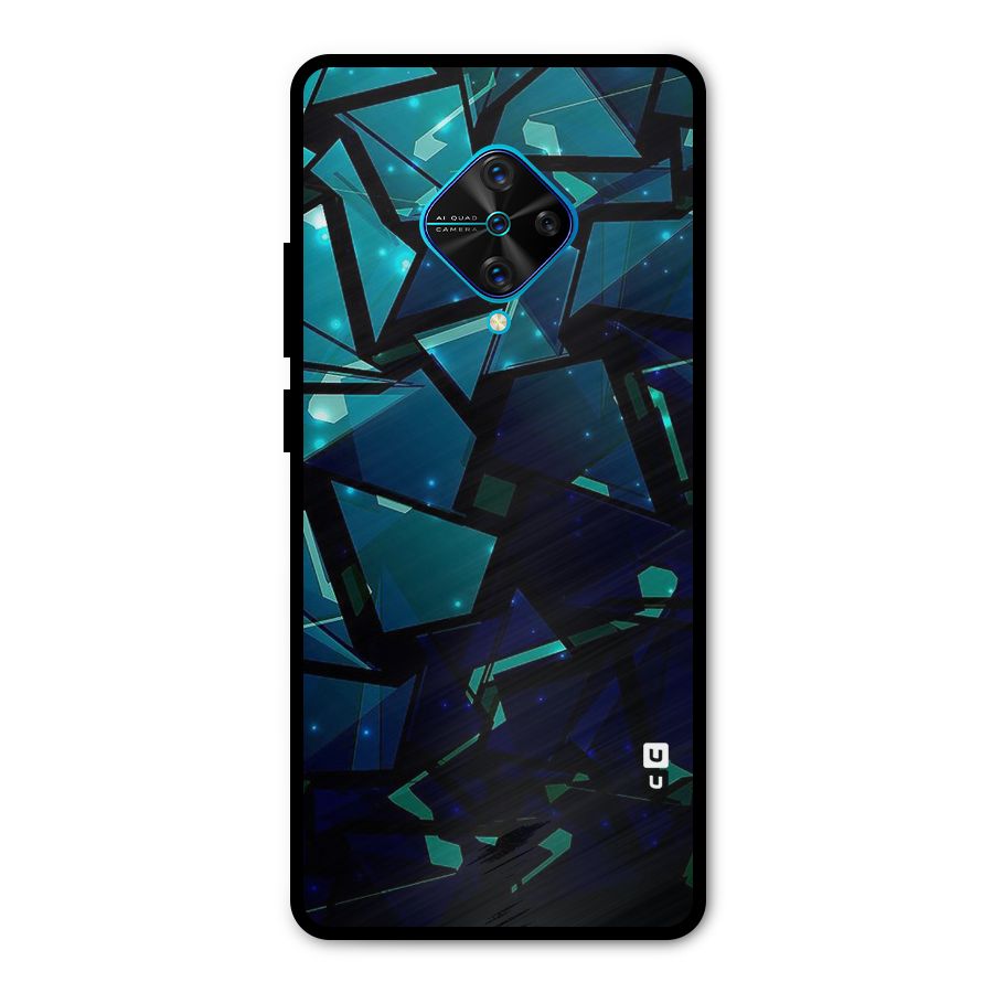 Abstract Glass Design Metal Back Case for Vivo S1 Pro