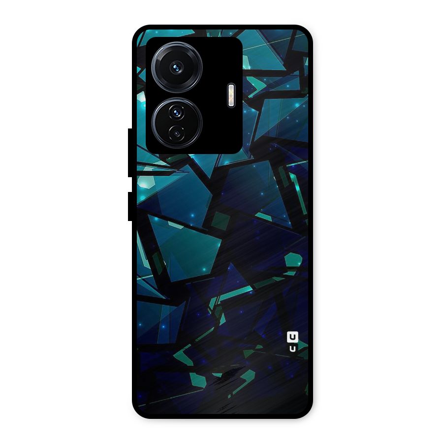 Abstract Glass Design Metal Back Case for Vivo T1 Pro