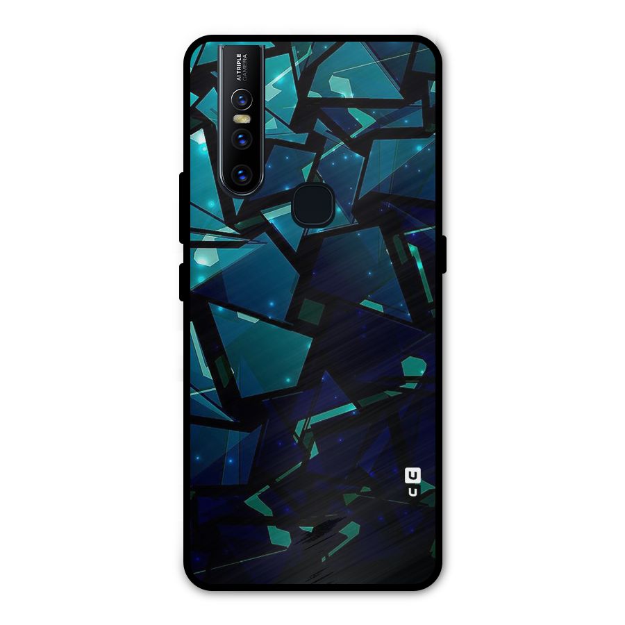 Abstract Glass Design Metal Back Case for Vivo V15