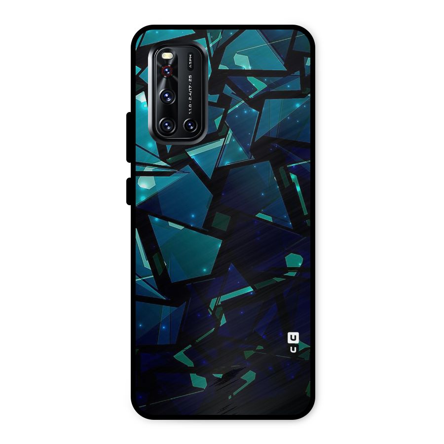 Abstract Glass Design Metal Back Case for Vivo V19