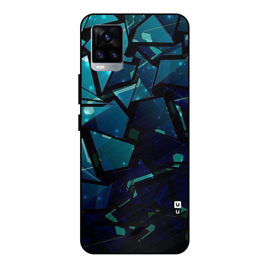 Abstract Glass Design Metal Back Case for Vivo V20 2021