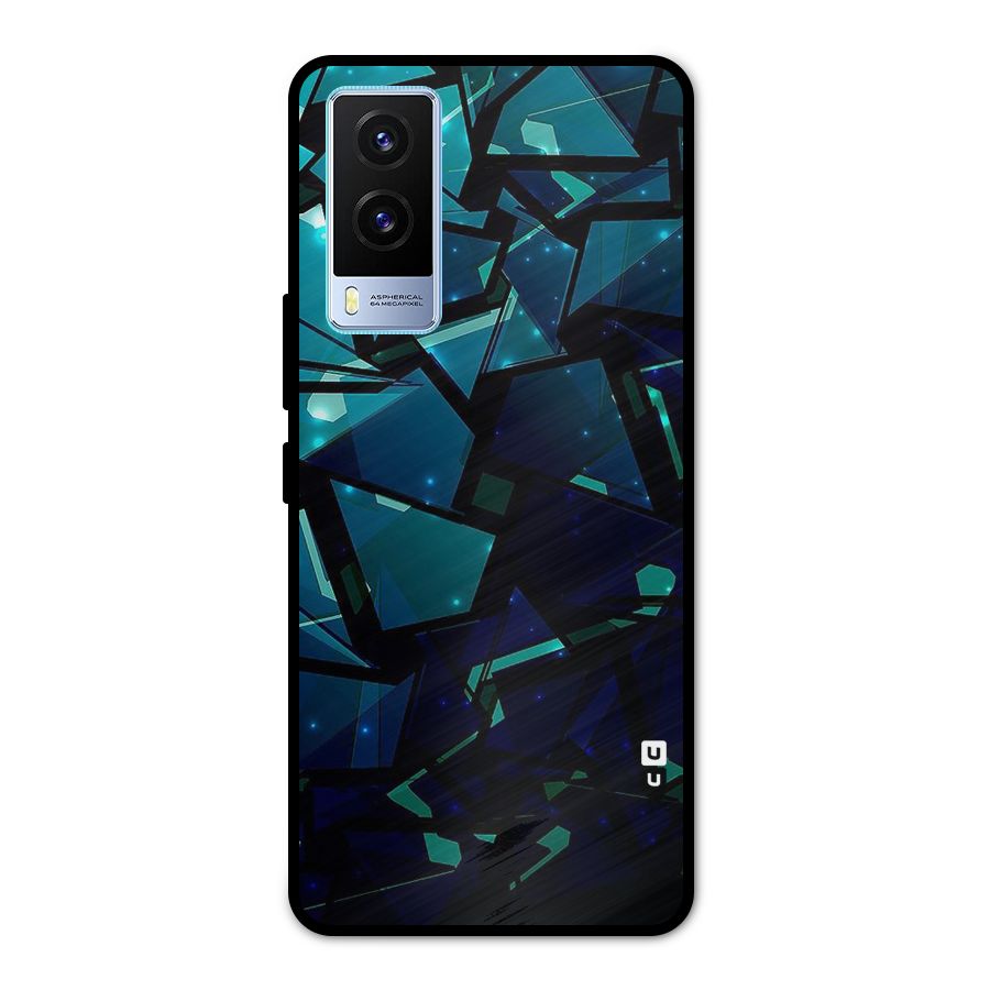 Abstract Glass Design Metal Back Case for Vivo V21e 5G