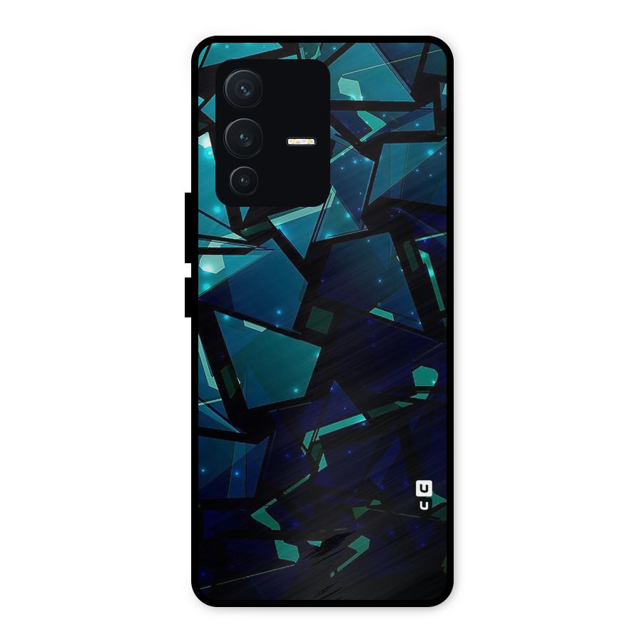 Abstract Glass Design Metal Back Case for Vivo V23 5G