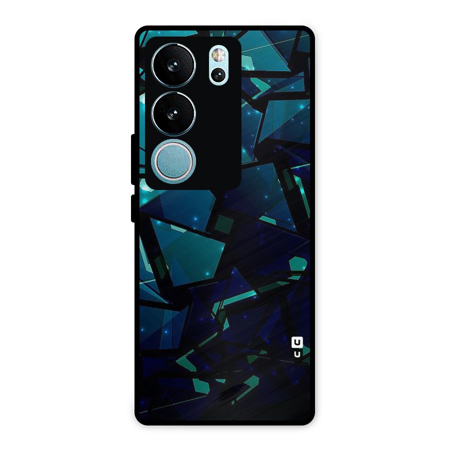 Abstract Glass Design Metal Back Case for Vivo V29