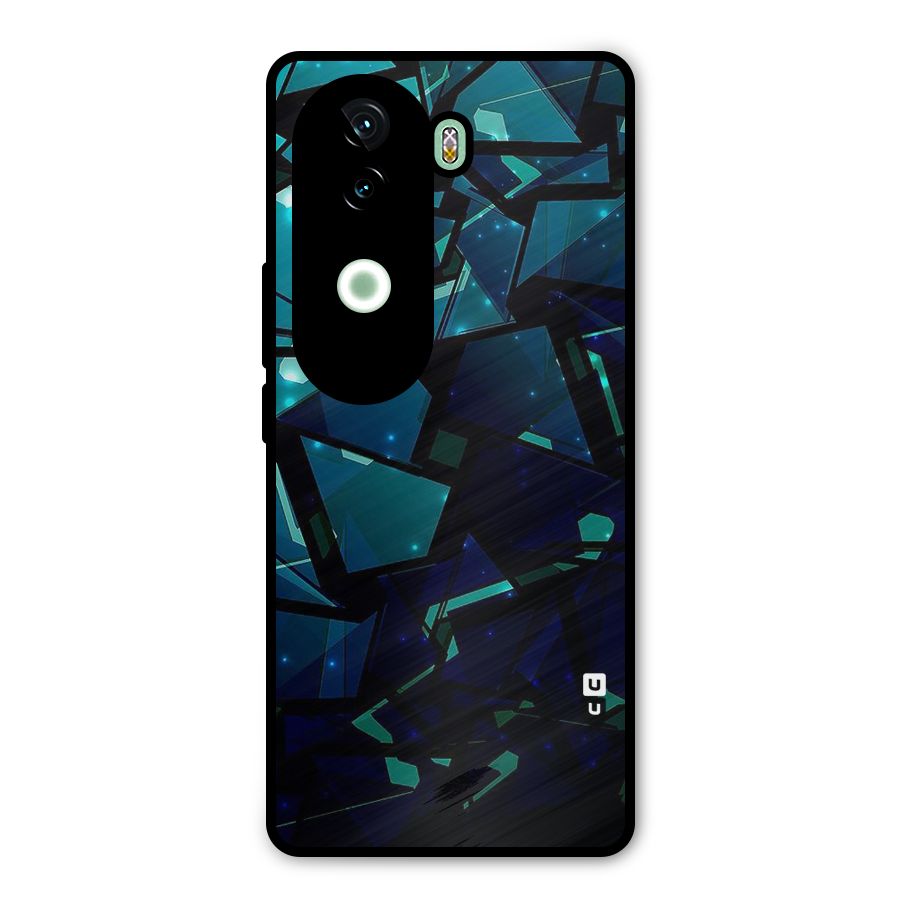 Abstract Glass Design Metal Back Case for Vivo V40e