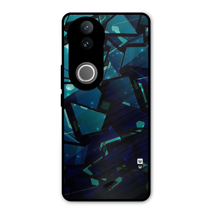 Abstract Glass Design Metal Back Case for Vivo V50e
