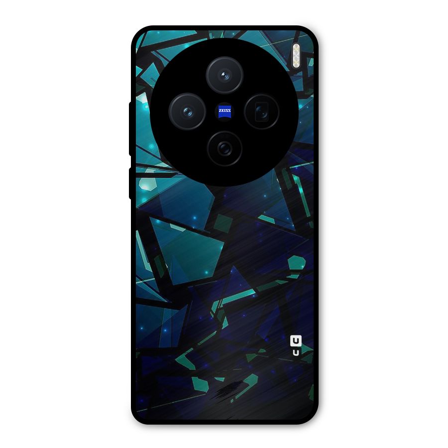 Abstract Glass Design Metal Back Case for Vivo X200