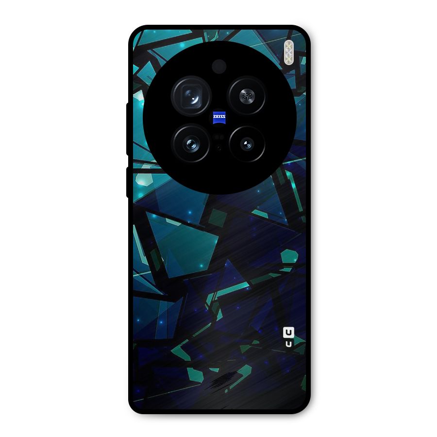 Abstract Glass Design Metal Back Case for Vivo X200 Pro