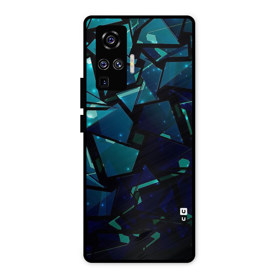 Abstract Glass Design Metal Back Case for Vivo X50 Pro