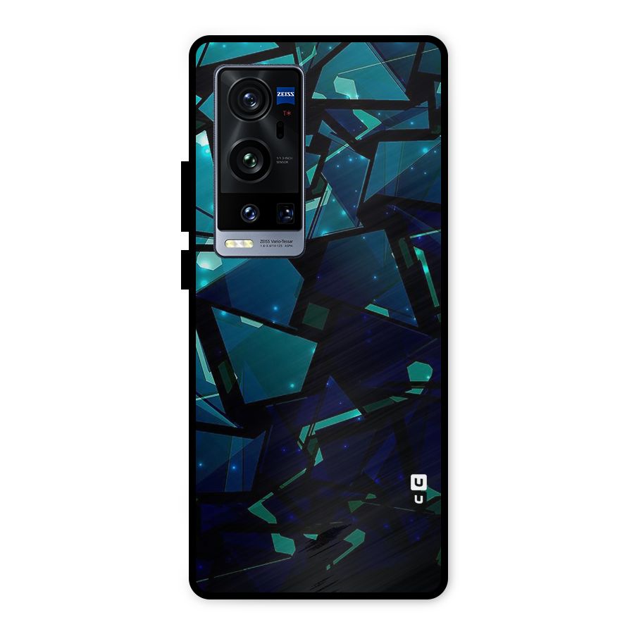 Abstract Glass Design Metal Back Case for Vivo X60 Pro Plus