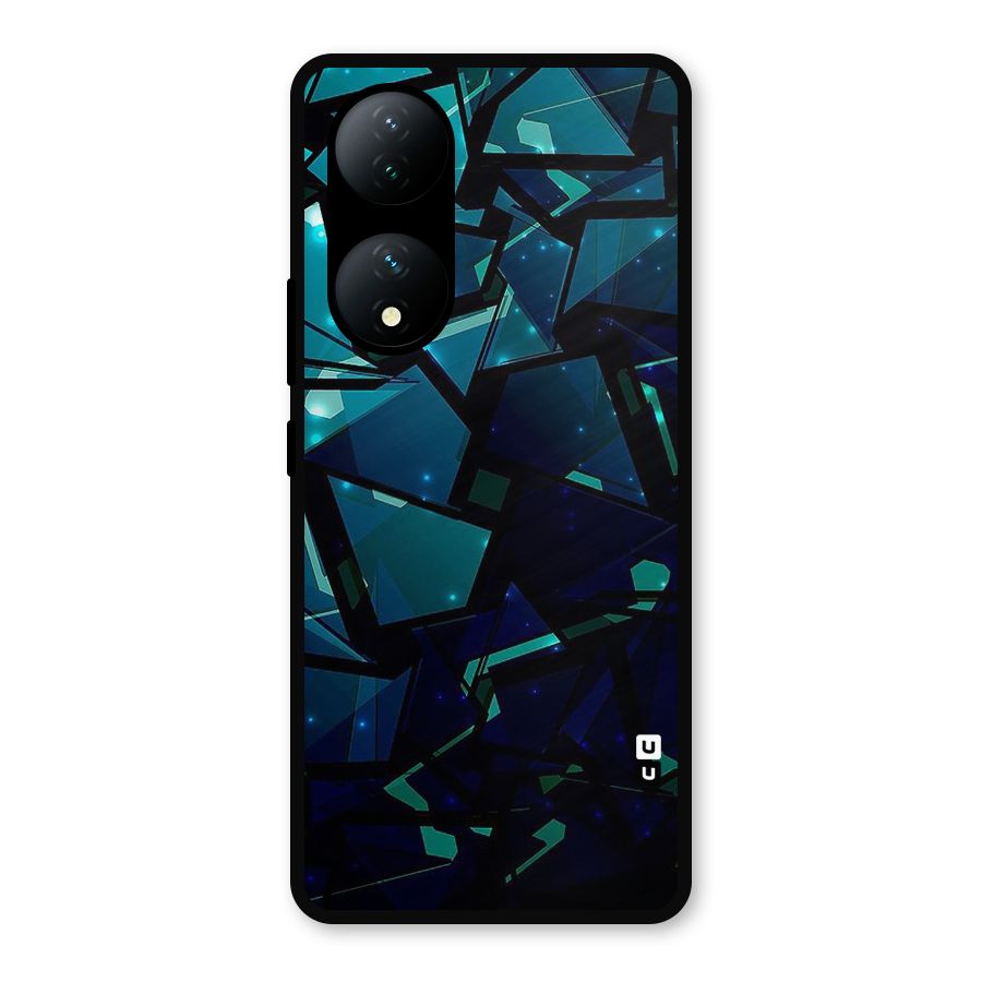 Abstract Glass Design Metal Back Case for Vivo Y100