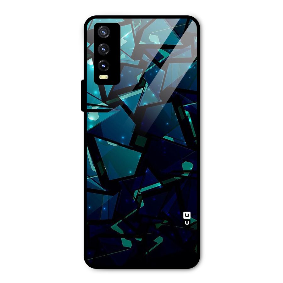 Abstract Glass Design Metal Back Case for Vivo Y20g