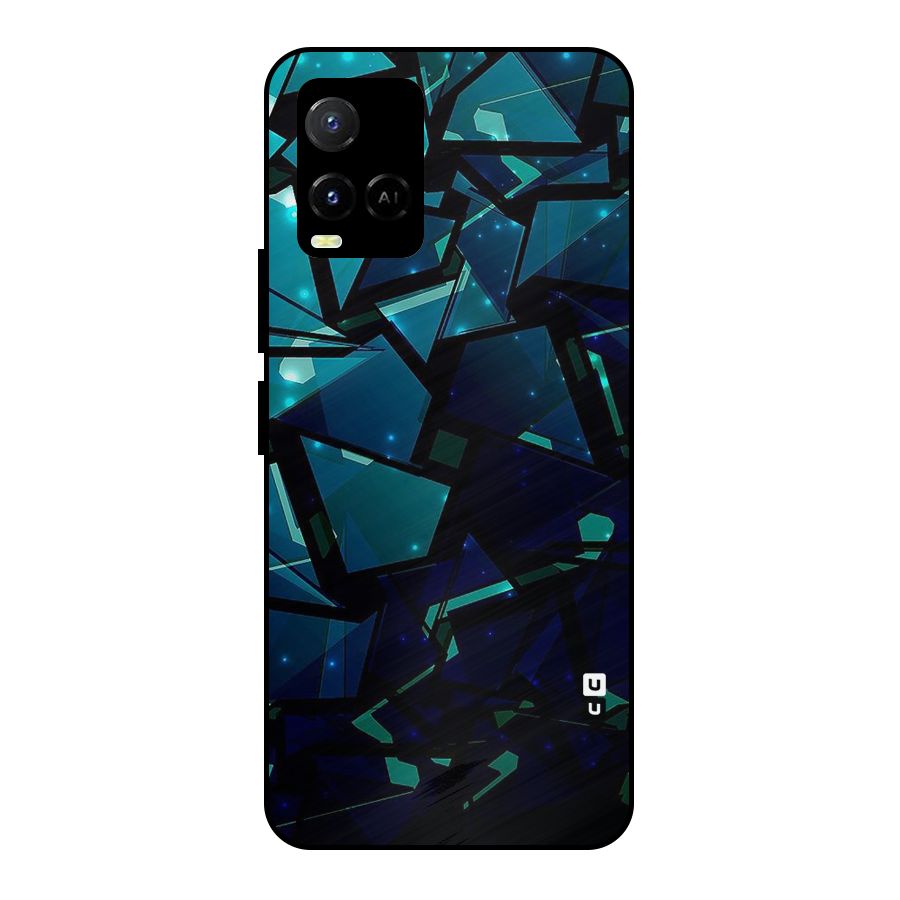 Abstract Glass Design Metal Back Case for Vivo Y21T