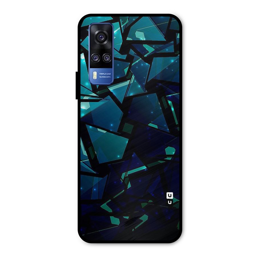 Abstract Glass Design Metal Back Case for Vivo Y31