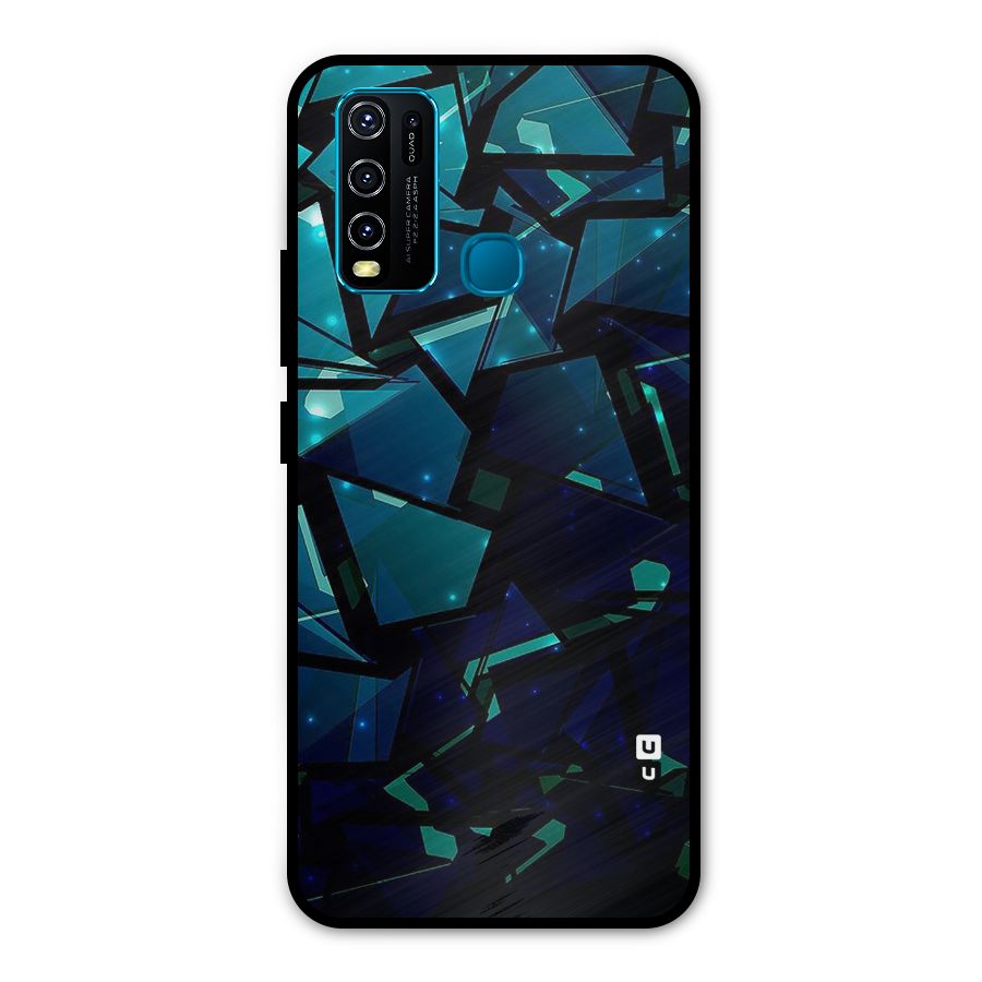 Abstract Glass Design Metal Back Case for Vivo Y50