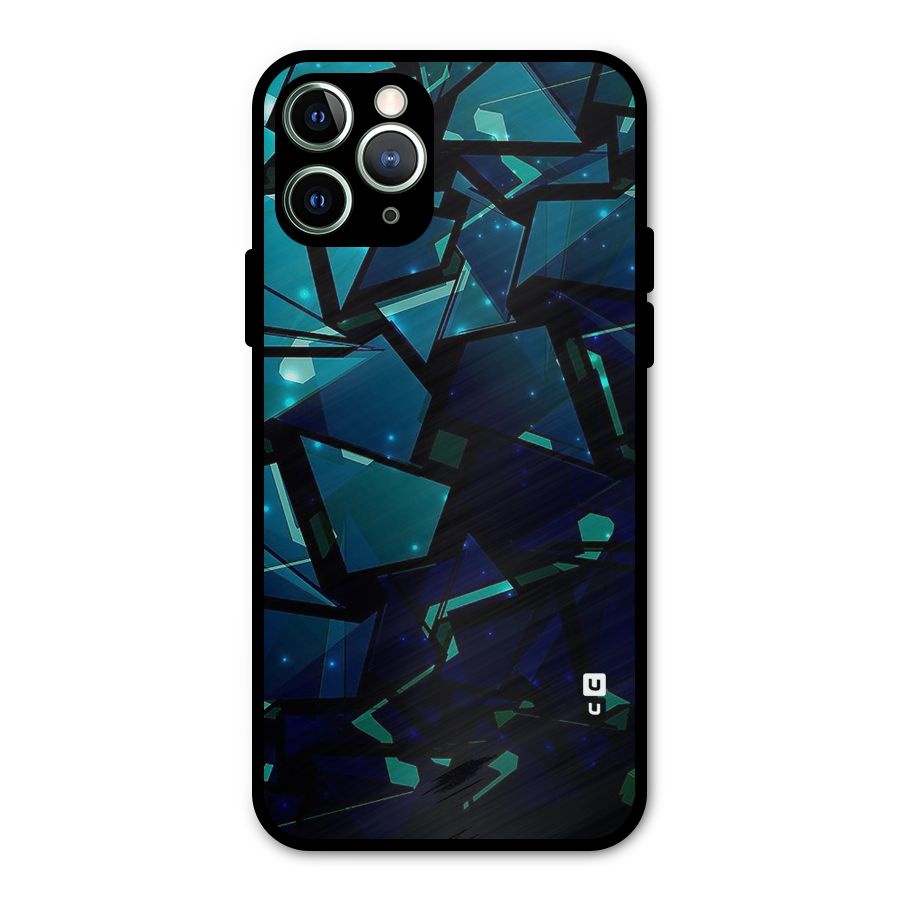 Abstract Glass Design Metal Back Case for iPhone 11 Pro Max