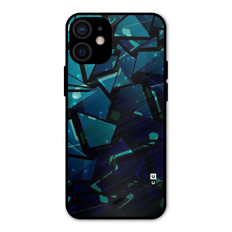 Abstract Glass Design Metal Back Case for iPhone 12 Mini
