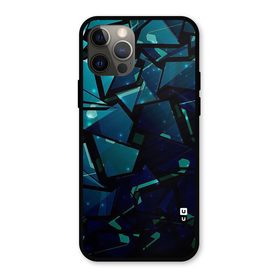 Abstract Glass Design Metal Back Case for iPhone 12 Pro