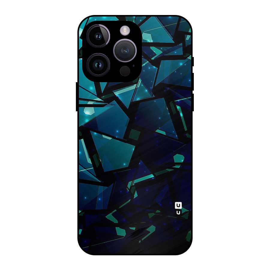 Abstract Glass Design Metal Back Case for iPhone 14 Pro Max