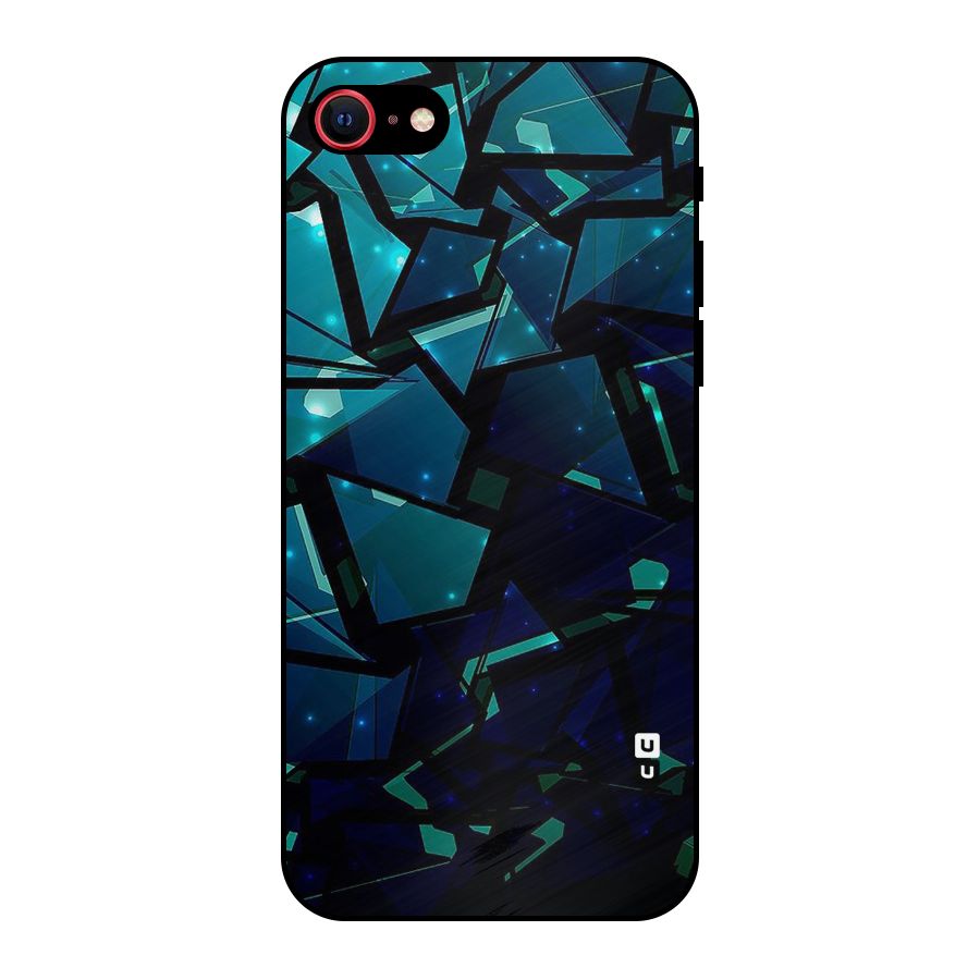 Abstract Glass Design Metal Back Case for iPhone 7