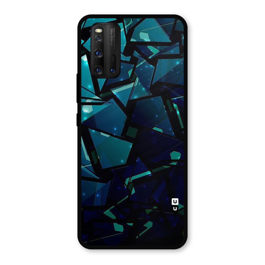 Abstract Glass Design Metal Back Case for iQOO 3