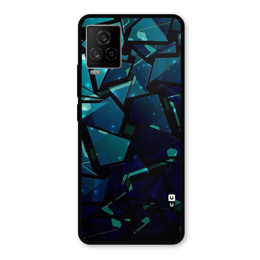 Abstract Glass Design Metal Back Case for iQOO 7 Legend 5G