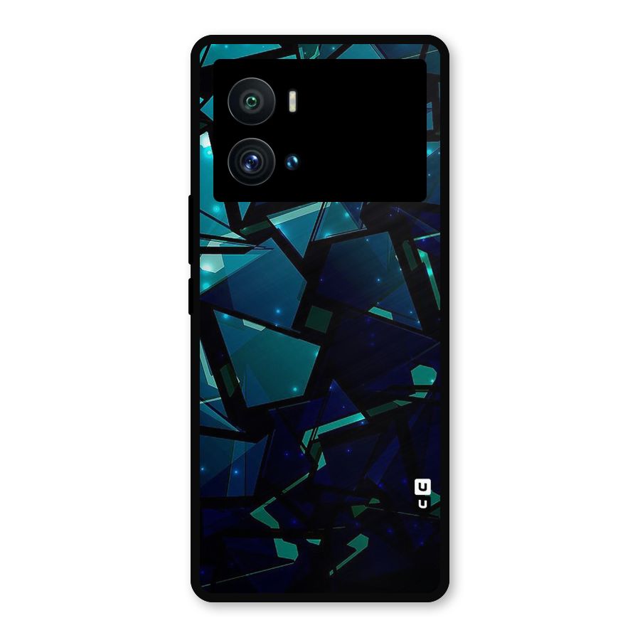 Abstract Glass Design Metal Back Case for iQOO 9 Pro